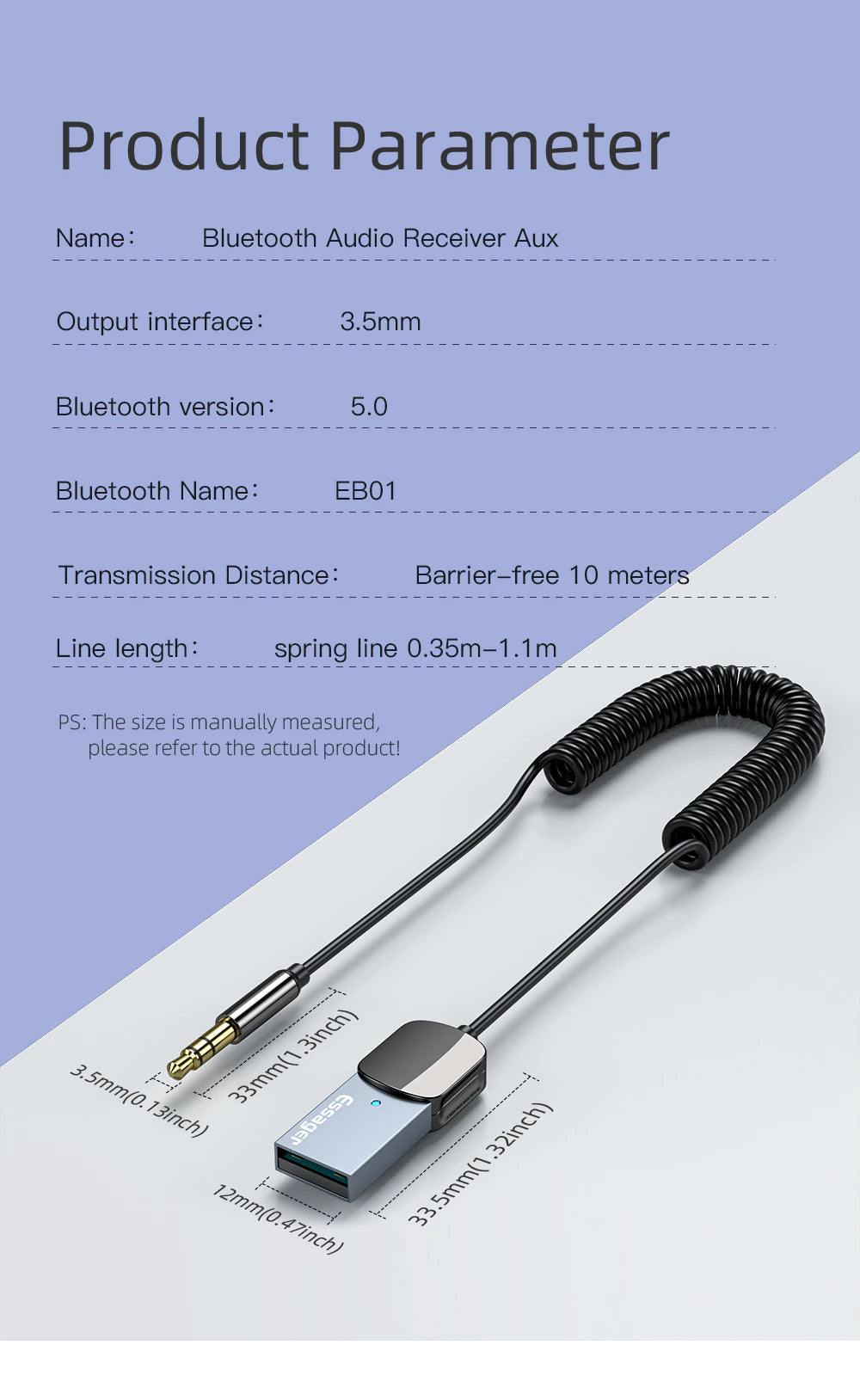 Car Aux Bluetooth Adapter