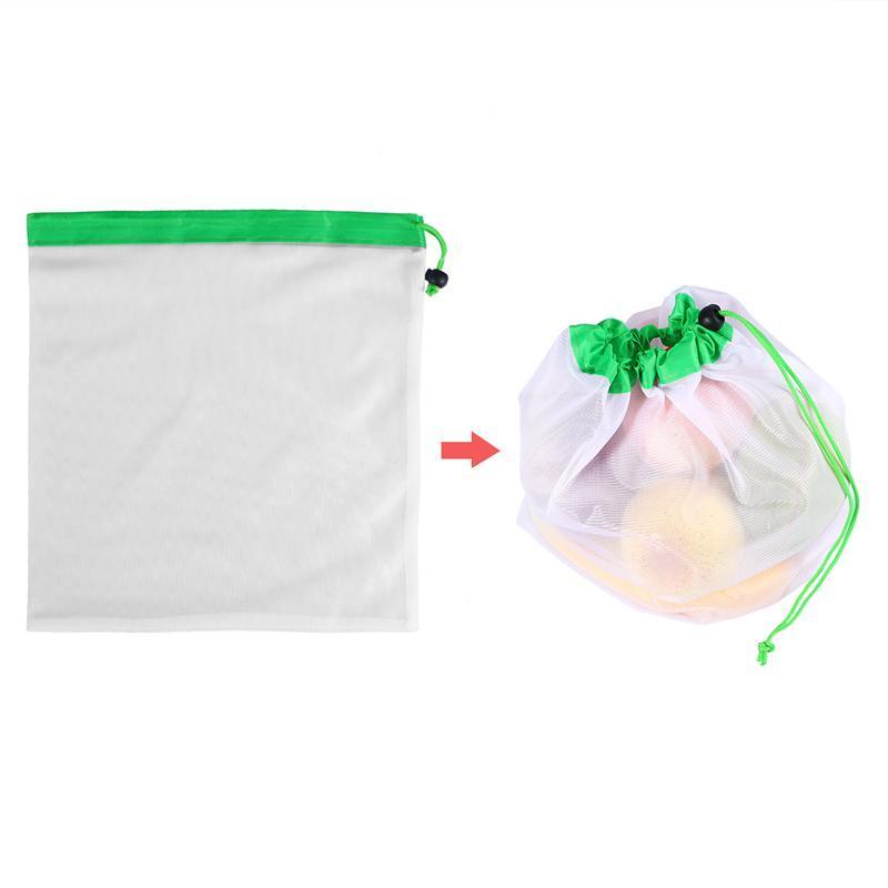 12pcs Reusable Mesh Produce Bags