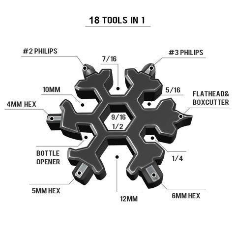 18-in-1 Snowflake Multi-Tool