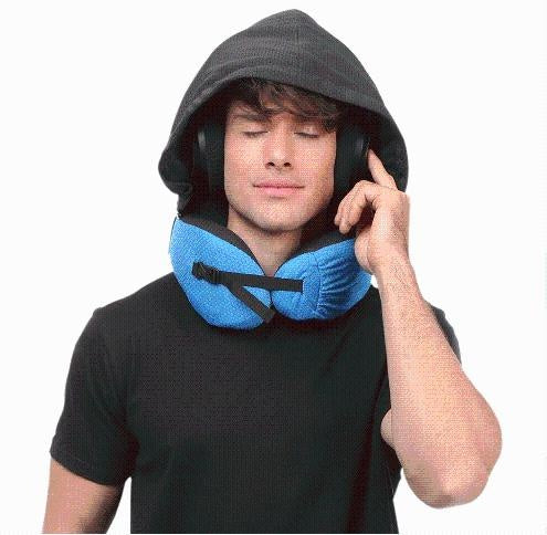 6 in 1 Ergonomic Hooded Travel Pillow