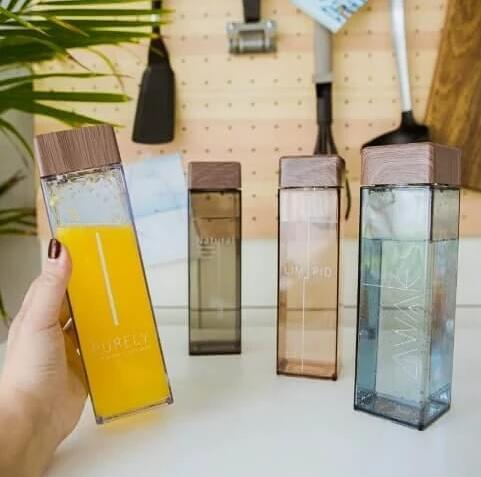 Wood Grain Water Bottle