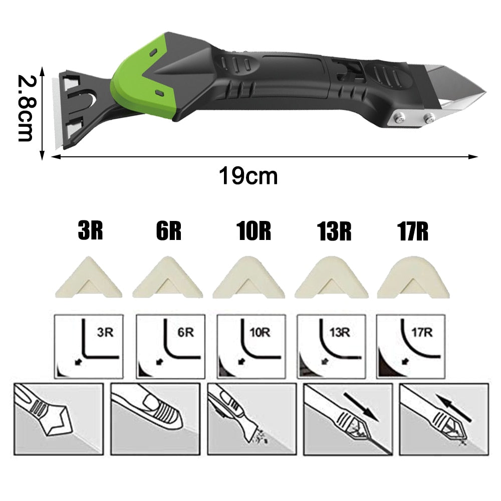 Caulk Scraper and Finisher