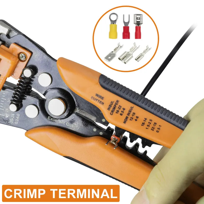 Wire Stripper, Cutter & Crimper Tool