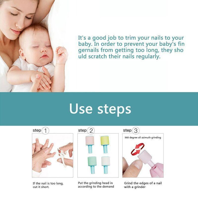 Electric Safe Baby Nail Trimmer