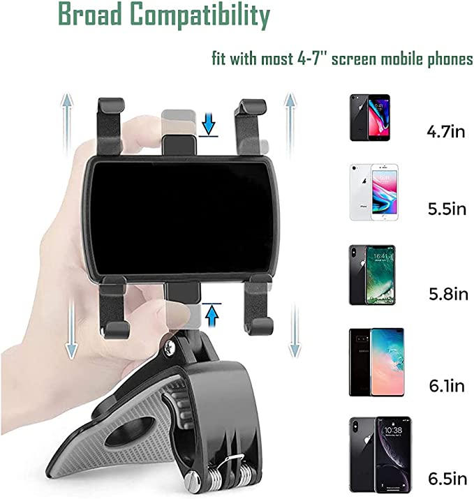 3 in 1 Adjustable Car Phone Holder