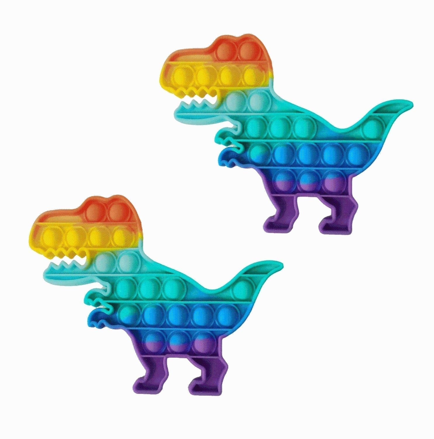 2PCS Dinosaur Pop It Fidget