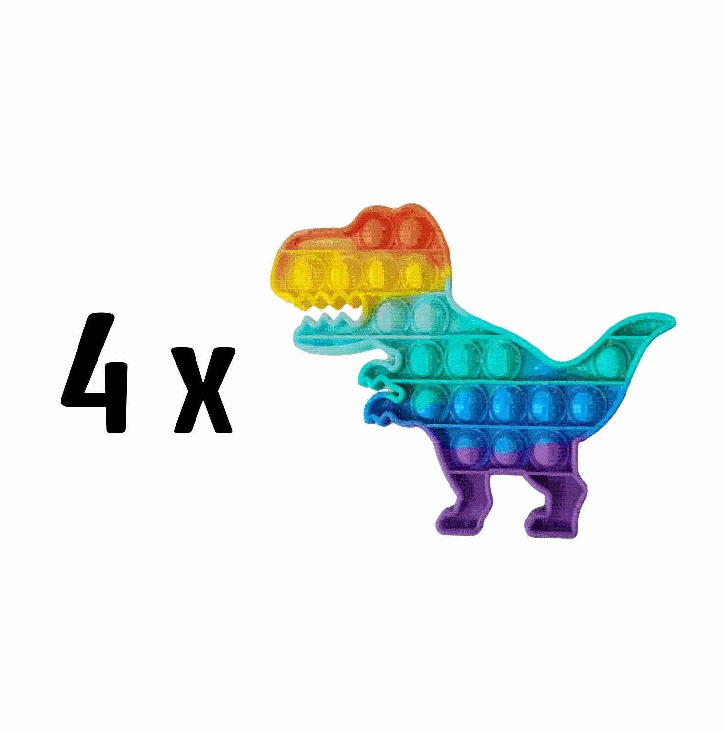 2PCS Dinosaur Pop It Fidget