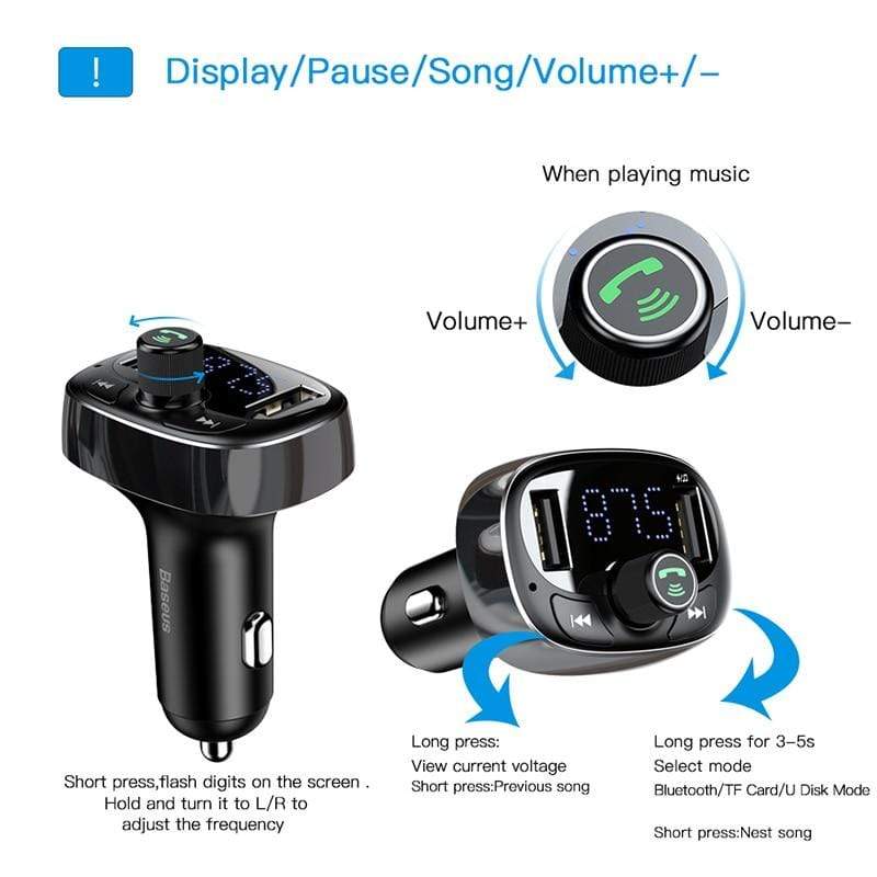 Bluetooth Car Charger Audio Transmitter