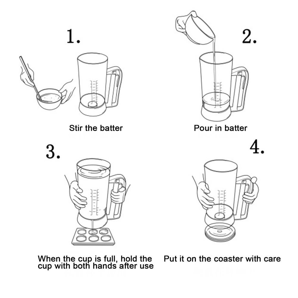 Cake and Pancake Batter Mixer and Dispenser