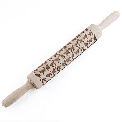 Christmas 3D Pattern Pastry Rolling Pin