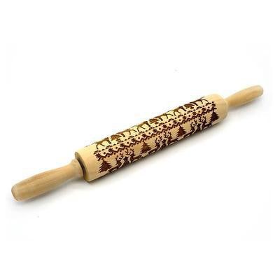 Christmas 3D Pattern Pastry Rolling Pin