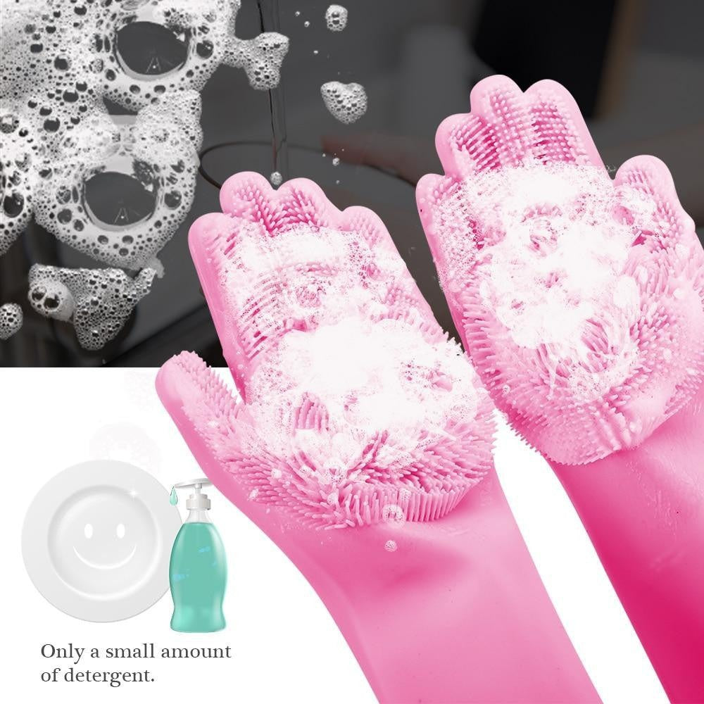 Multi-Purpose Scrubber Dishwashing Gloves