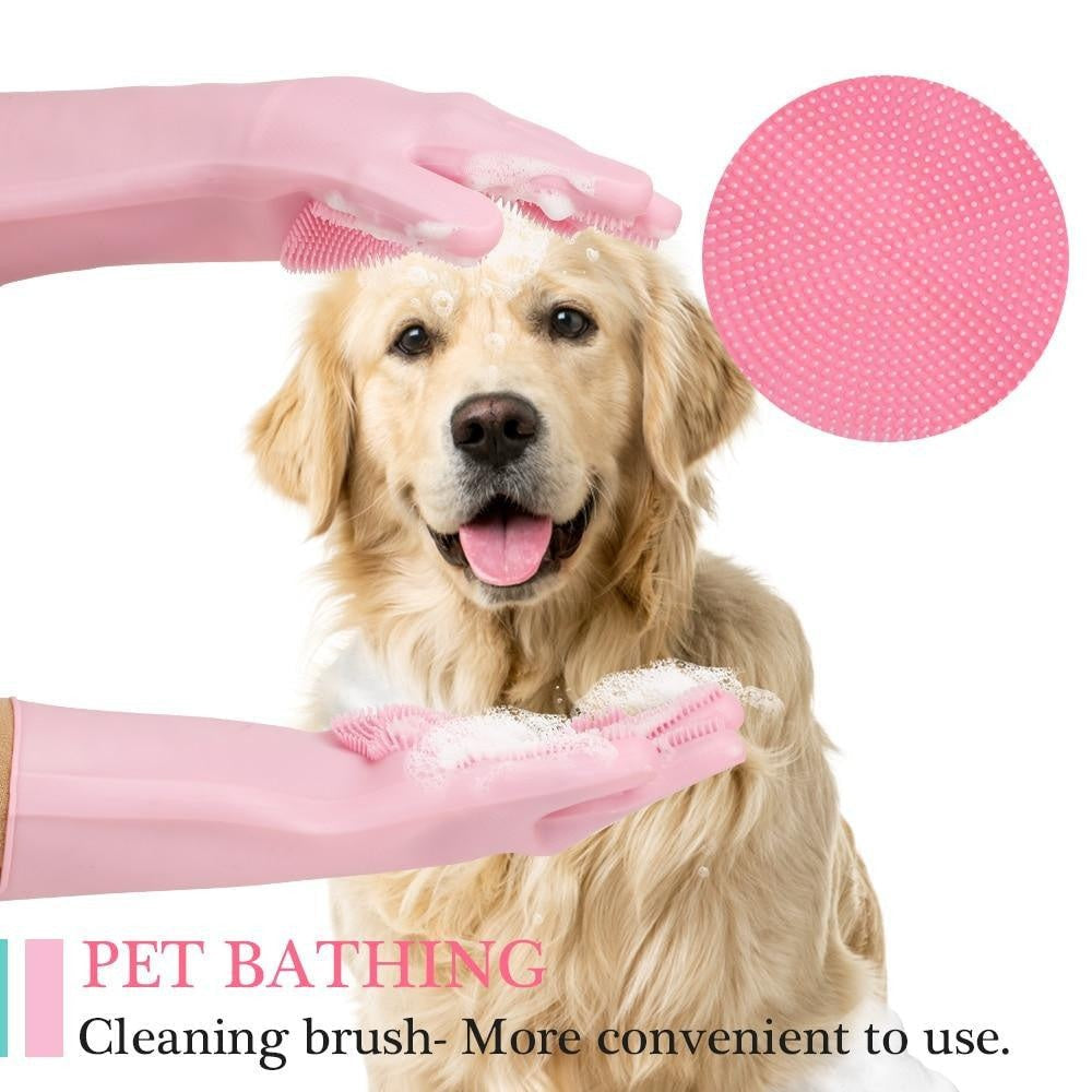 Multi-Purpose Scrubber Dishwashing Gloves