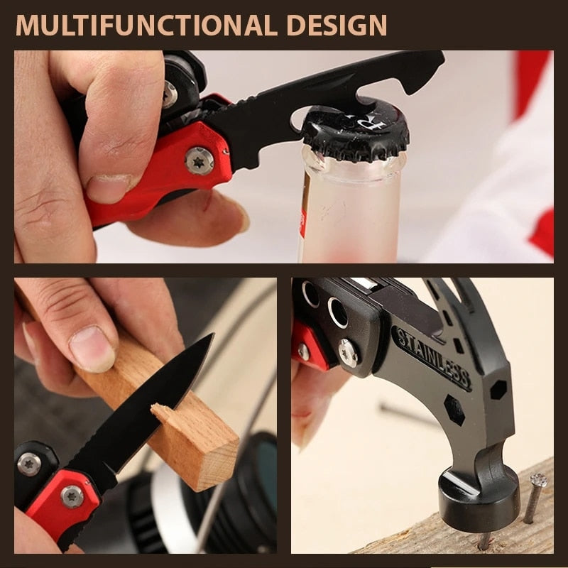 7 in 1 Multitool Claw Hammer