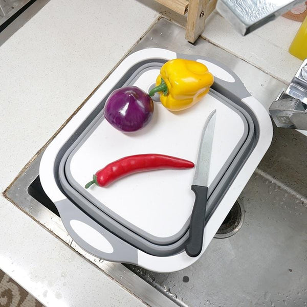 Collapsible Wash Tub Cutting Board