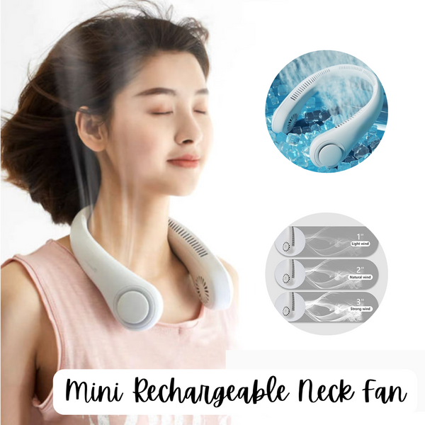 Mini Rechargeable Neck Fan