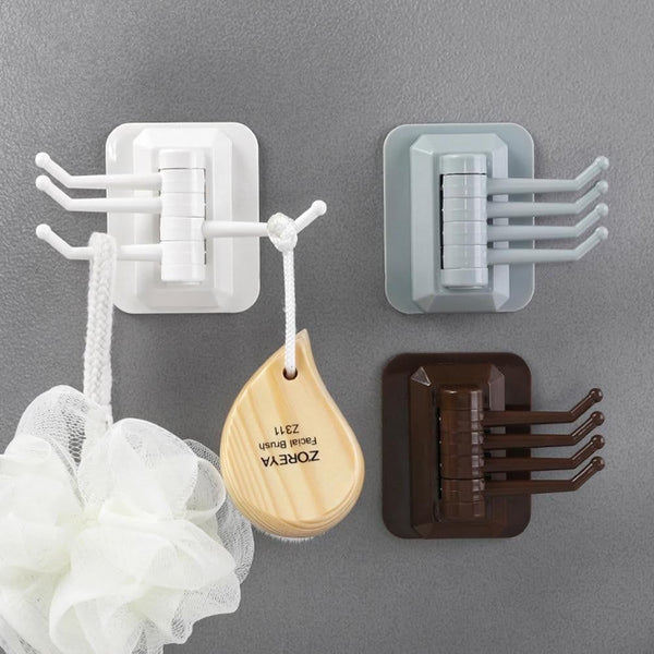 Swivel Adjustable Wall Hooks Set of 3