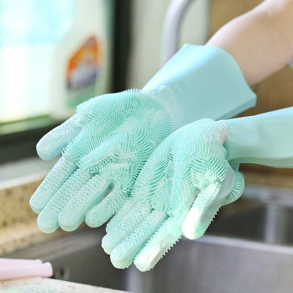 Multi-Purpose Scrubber Dishwashing Gloves