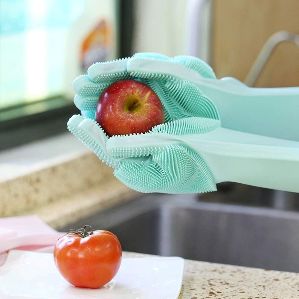 Multi-Purpose Scrubber Dishwashing Gloves