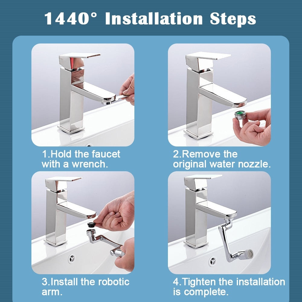 Rotatable Faucet Extender