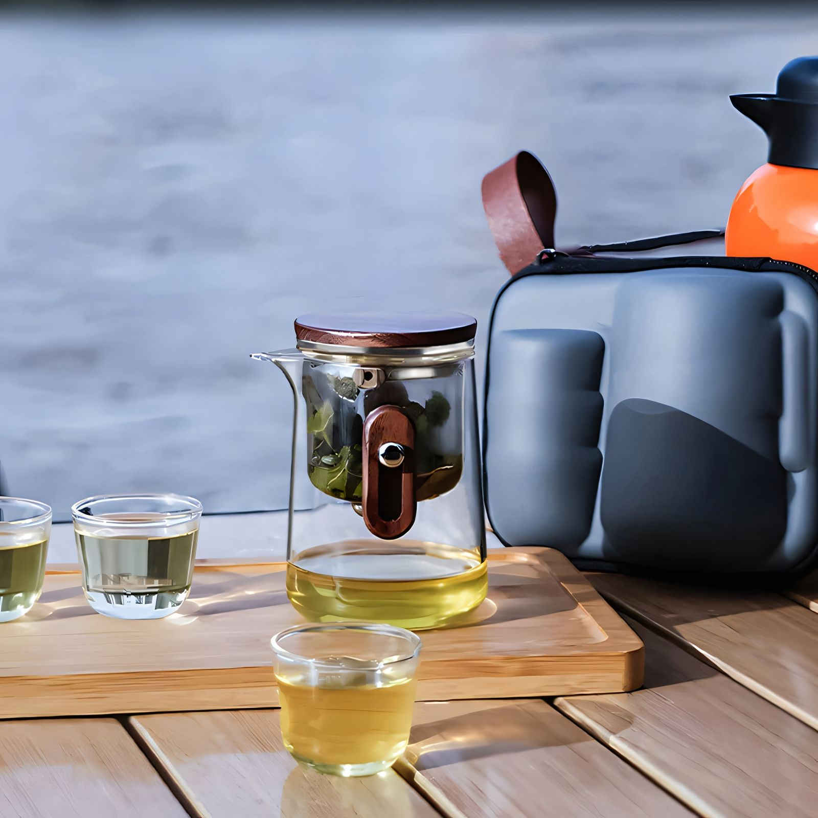 ZenVoyage Travel Glass Tea Set