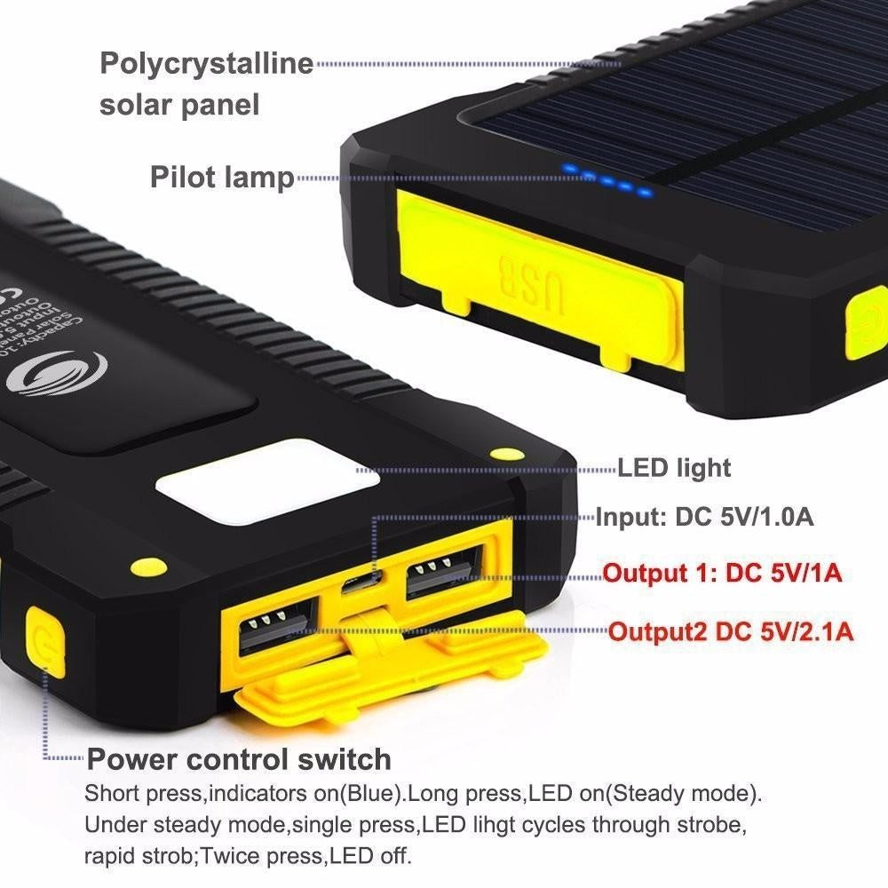 Solar Power Bank & Portable Charger