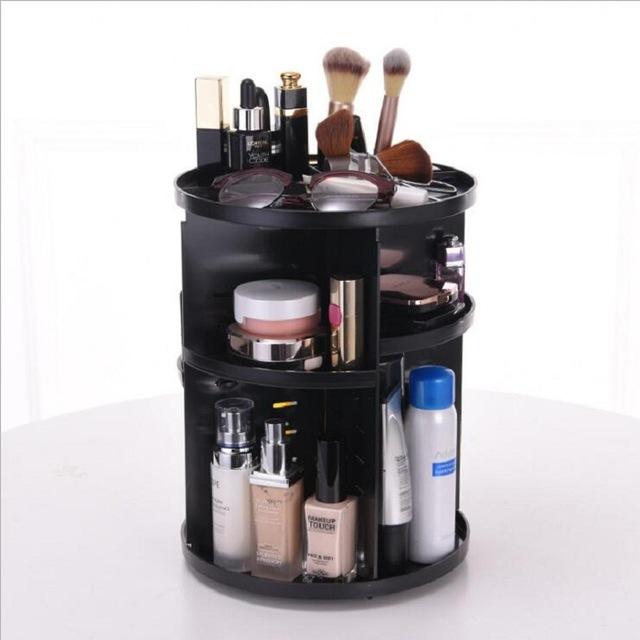 360-Degree Rotating Makeup Organizer