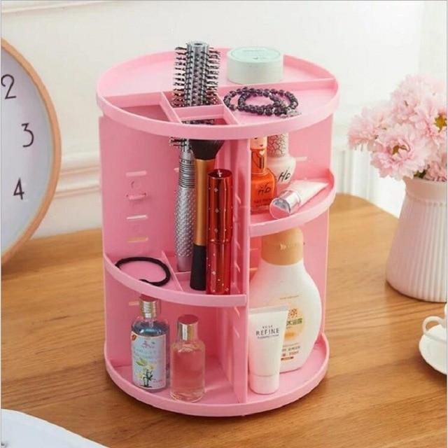 360-Degree Rotating Makeup Organizer