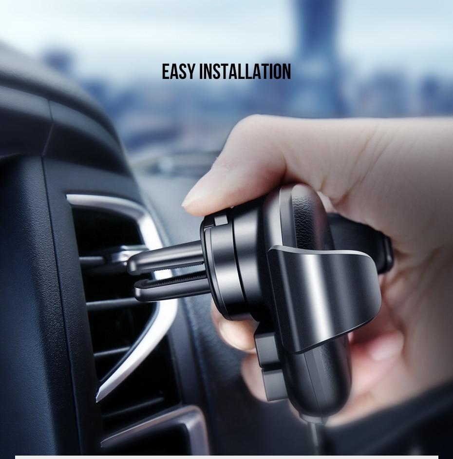 Fast Qi Wireless Car Phone Charger & Holder