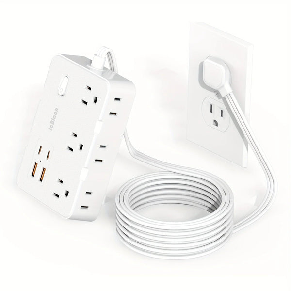 10 in 1 Compact Power Strip with USB